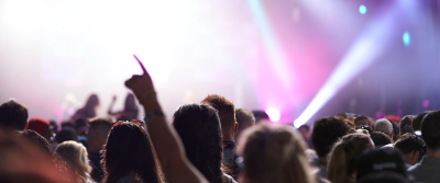 A crowd at a concert